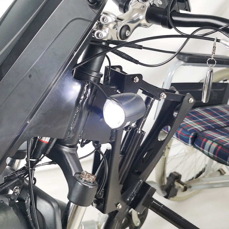 wheelchair handbike attachment