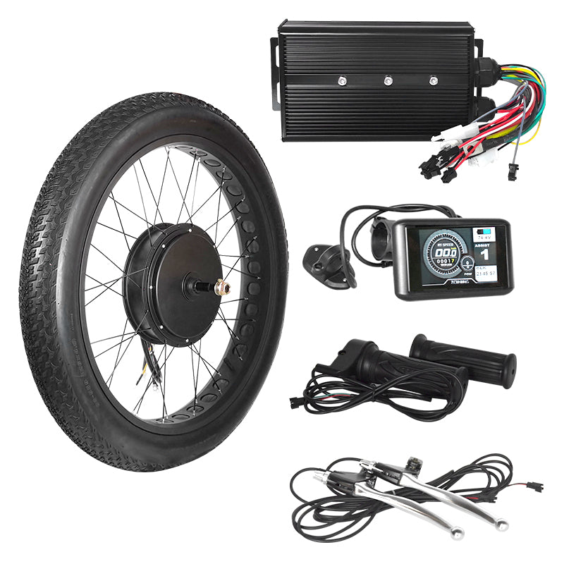 Fat Tire 26 Inch Hub Motor Kit 3000 Watt E Bike 3000W 26