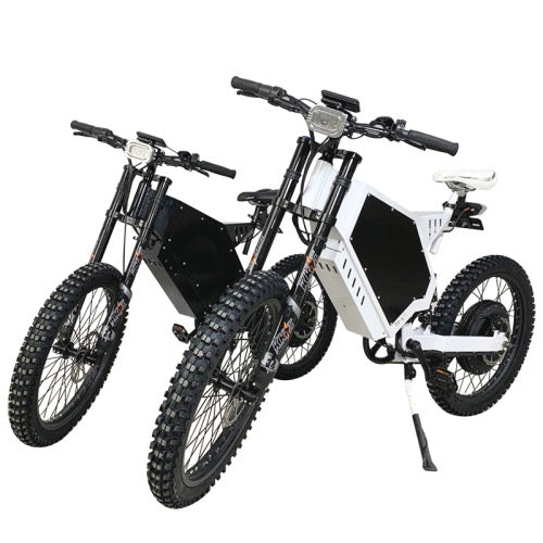 stealth bomber bike 8000w black and white