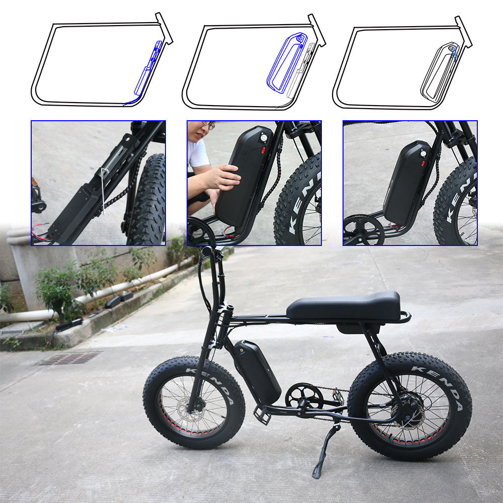 Hailong ebike battery installation