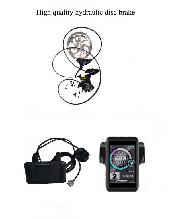 stealth bomber accessories: hydraulic disc brake, UKC1 TFT Display