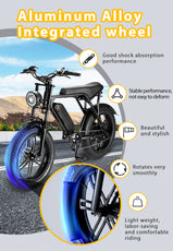 fat tire electric mountain bike 