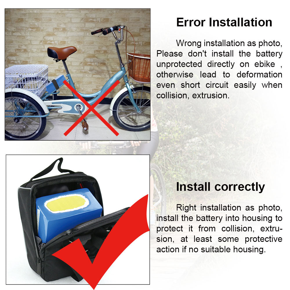 ebike battery 52v installation 