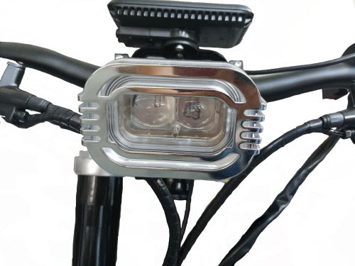 square headlight stealth bomber bike
