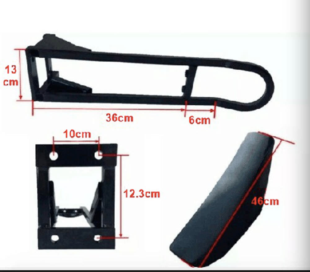 stealth electric bike seat with size chart